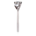 Petite Asymmetrical Cluster Engagement Ring