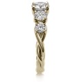 Triple Twist Engagement Ring 14k Yellow Gold