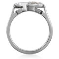 Two Stone Infinity Engagement Ring