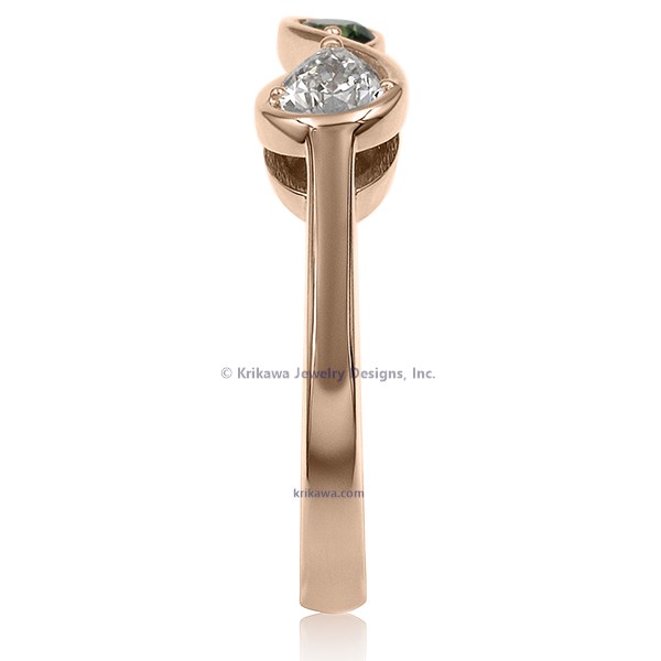 Two Stone Infinity Engagement Ring