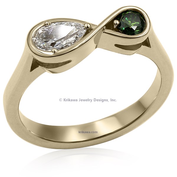 Infinity stone engagement ring hotsell