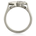 Two Stone Infinity Engagement Ring
