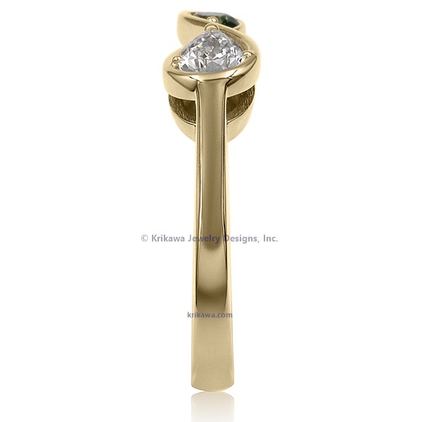 Two Stone Infinity Engagement Ring
