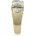 Modern Elegant Carved Curls Engagement Ring