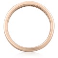 White and Royal Ocean Diamond Wave Straight Wedding Band