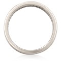 White and Royal Ocean Diamond Wave Straight Wedding Band