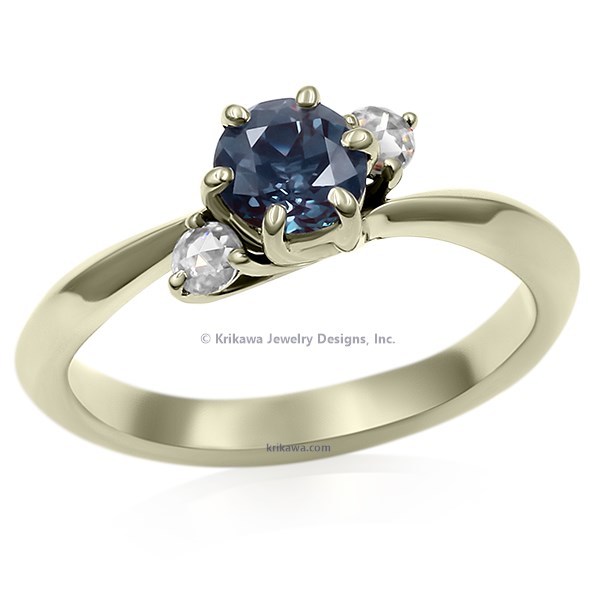 Petite Tapered Solitaire Engagement Ring
