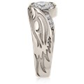 Tribal Tattoo Engagement Ring