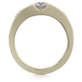 Flush Rose Leaf Engagement Ring