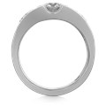 Flush Rose Leaf Engagement Ring