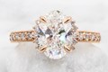 Vintage Floating Halo Engagement Ring