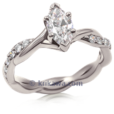 Tight Twist Engagement Ring