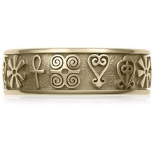 Symbol Wedding Band - top view