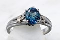 Delicate Tree Branch Maple Leaf Engagement Ring