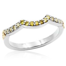 Custom Contoured Leaf Wedding Band