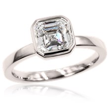 Full Bezel Solitaire Engagement Ring