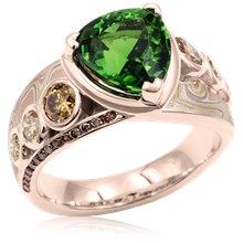Mokume Nova Engagement Ring