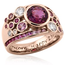 Rosé Diamond Anniversary Ring