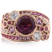 Rosé Diamond Anniversary Ring - top view