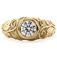 Garden Whimsy Engagement Ring - top view