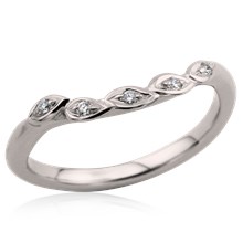 Contoured Ultimate Leaf Wedding Band