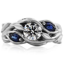Garden Trellis Lite Engagement Ring - top view