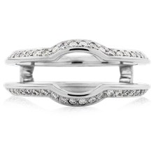 Pave Beveled Diamond Enhancer - top view