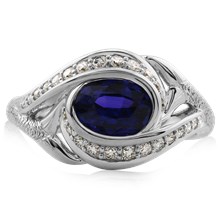Mermaid Engagement Ring - top view