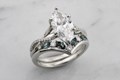 Mixed Shape Chevron Wedding Band