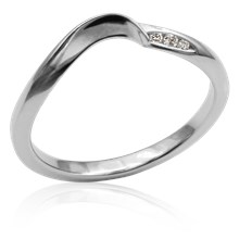 Petite Wave Wedding Band