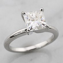14k White Gold Proposal Ring