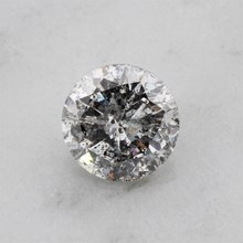 Round Natural Salt and Pepper Diamond