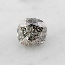 Natural Cushion Salt and Pepper Diamond