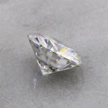 Round Lab Moissanite, 6mm. - top view