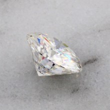 Round Lab-Grown Moissanite, 6.5mm - top view