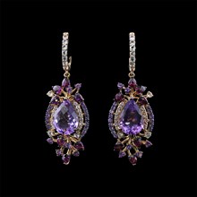 Le Vian Crazy Collection Multi-Stone Drop Earrings in 14k Strawberry Gold
