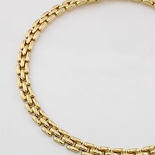 14K Yellow Gold Fashion Collar Necklace - top view