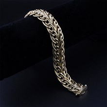 Woven Cuff Bracelet in 14k Yellow Gold