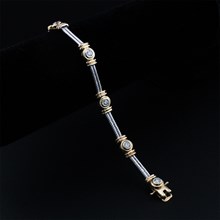 Two Tone Diamond Bracelet