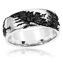 Grand Canyon Ridge Wedding Band