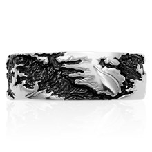 Grand Canyon Ridge Wedding Band - top view