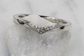 Curved Chevron Wedding Band