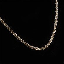 14k Yellow Gold Solid Rope Chain
