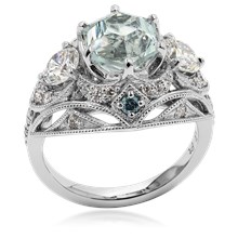Royal Three Stone Engagement Ring