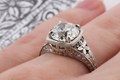 Edwardian Orange Blossom Engagement Ring