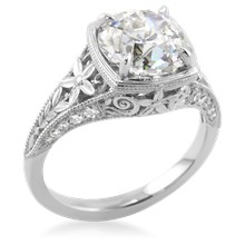 Edwardian Orange Blossom Engagement Ring