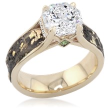 Phoenix Rising Lava Engagement Ring