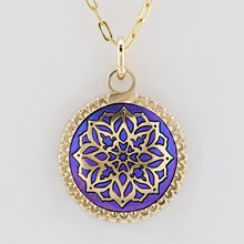 Diamond Mandala Pendant - top view