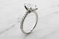 Marquise Tulip Prong Engagement Ring