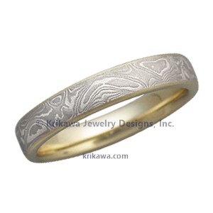 Designer Mokume Wedding Band